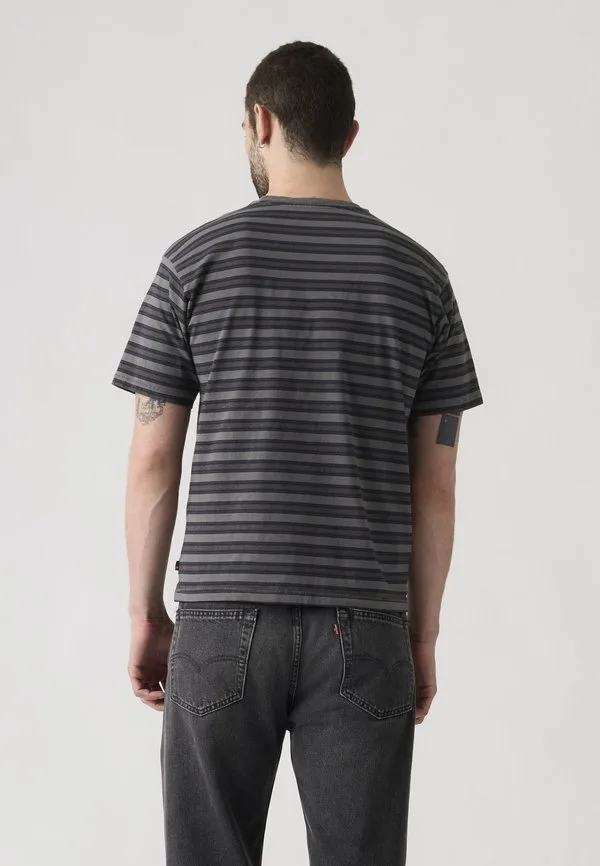 Футболка с винтажным принтом Levi'S, Rheem Overdye Stripe Smoked Pearl Overdye — фото 2