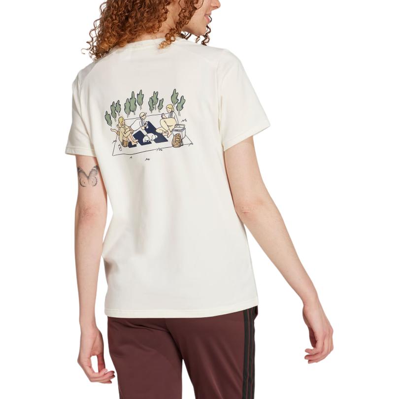 Adidas Футболка Regular Sportswear женская Jade White — фото 4