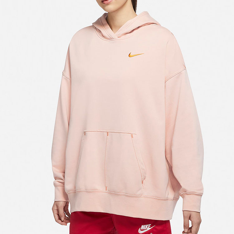 Толстовка (WMNS) Nike AS W Nike Sportswear SWSH FLC PINK OXFORD — фото 3