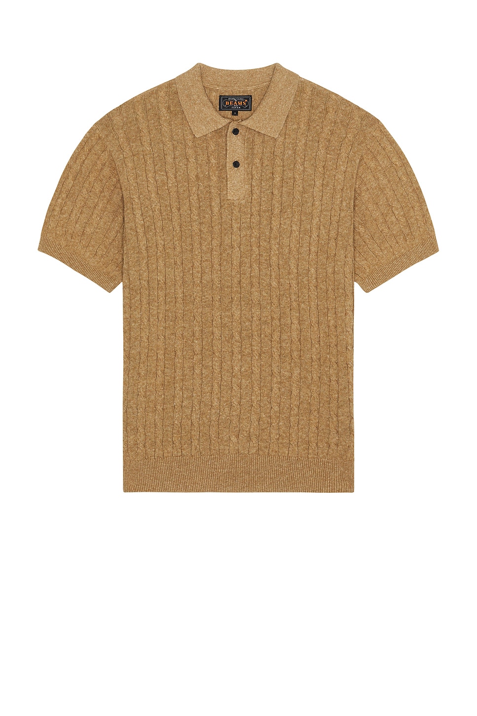 

Вязаный поло с косичкой Beams Plus, Khaki
