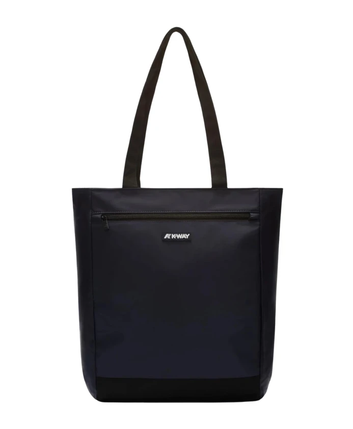 

Синяя водонепроницаемая сумка для покупок на молнии K-Way, синий