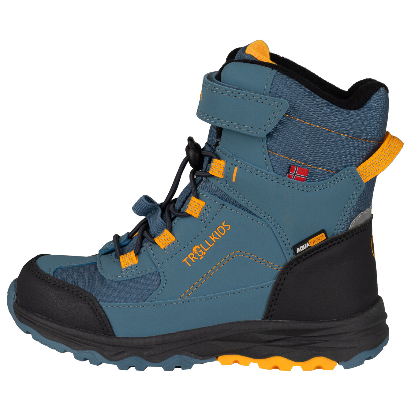 

Зимние ботинки Trollkids Kid's Hafjell Winter Boots XT, цвет Steel Blue/Mango/Black