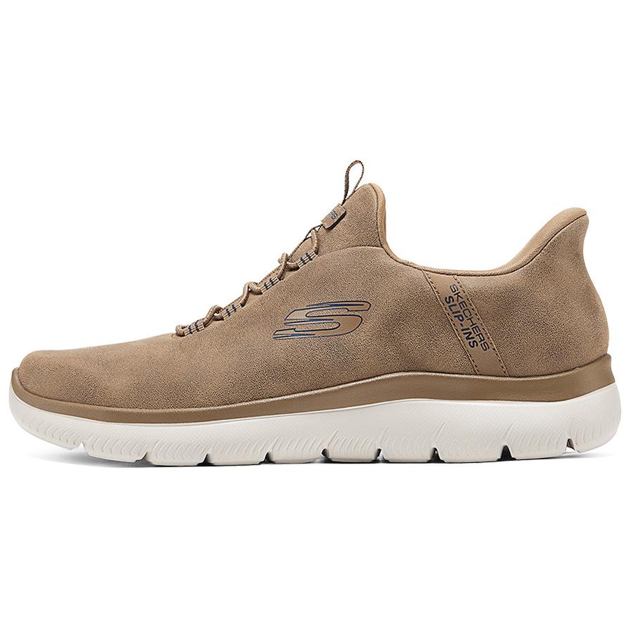 

Skechers Низкие повседневные туфли Slip Ins, мужские, коричневые