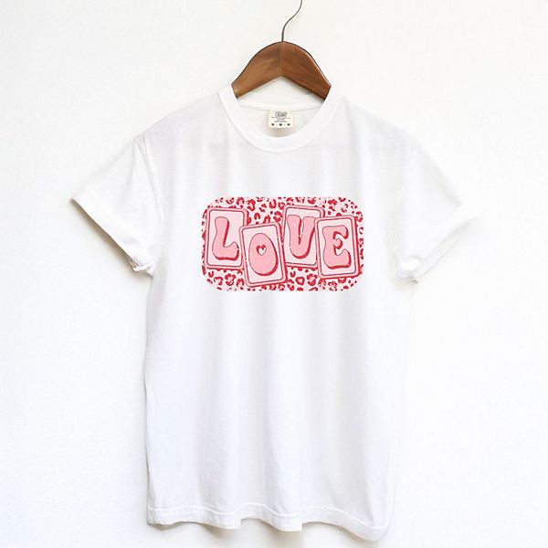 

Футболка Love leopard blocks garment dyed Simply Sage Market, White, Белый, Футболка Love leopard blocks garment dyed Simply Sage Market, White