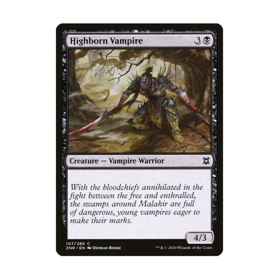 

CCG Высокорожденный Вампир (клавиша C), MTG - Zendikar Rising