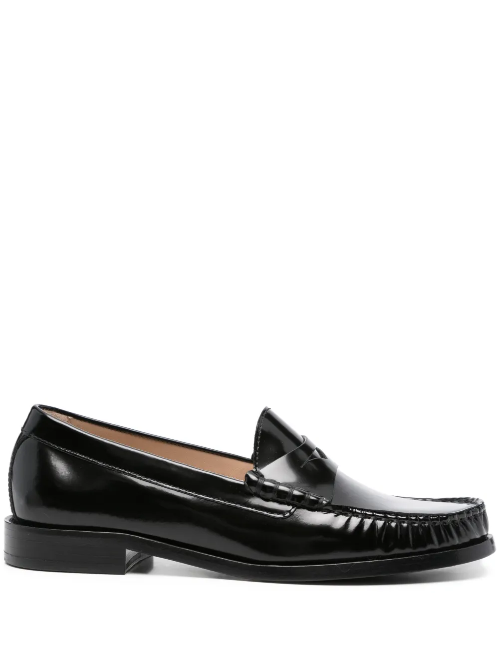 Кожаные мокасины Stuart Weitzman, черный