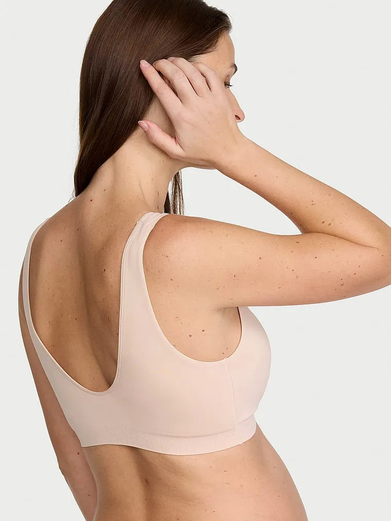 Бесшовный бюстгальтер с глубоким вырезом для кормления Victoria'S Secret Bare, Smooth Marzipan — фото 2