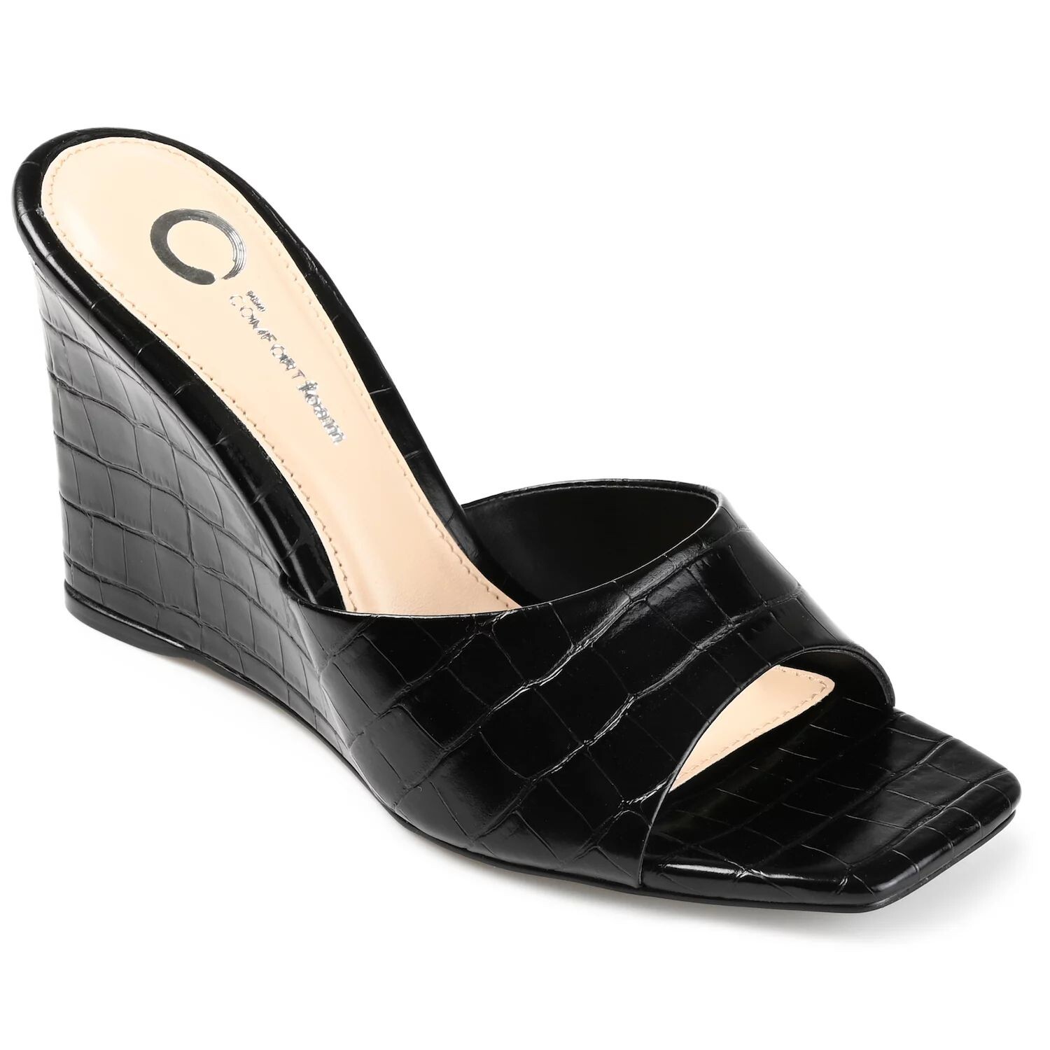 Женские босоножки на танкетке Journee Collection Vivvy Tru Comfort Foam Journee Collection, черный — фото 3