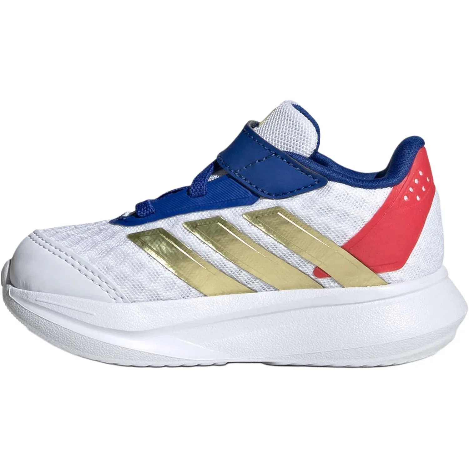 Кроссовки для малышей Adidas DURAMO SL 2.0 Support белые с золотым и синим — фото 3