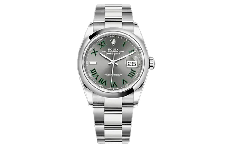 

ROLEX Часы Log Series с автоматическим механизмом, унисекс, 36 мм, серый циферблат, корпус из стали Oystersteel, ремешок из стали Oystersteel