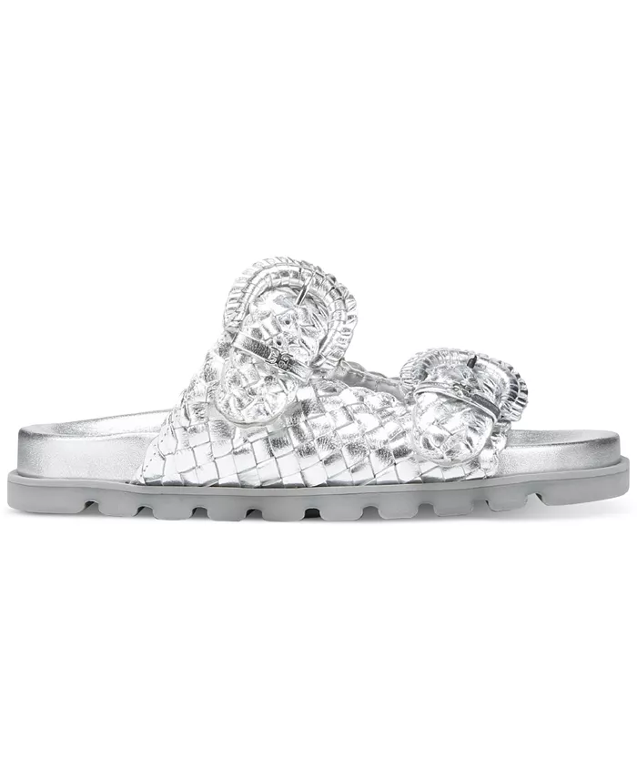 Женские босоножки Tiffanie Slide на плоской подошве Sam Edelman, коричневый — фото 2