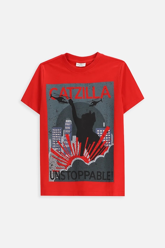 

Детская хлопковая футболка Coccodrillo, оранжевый