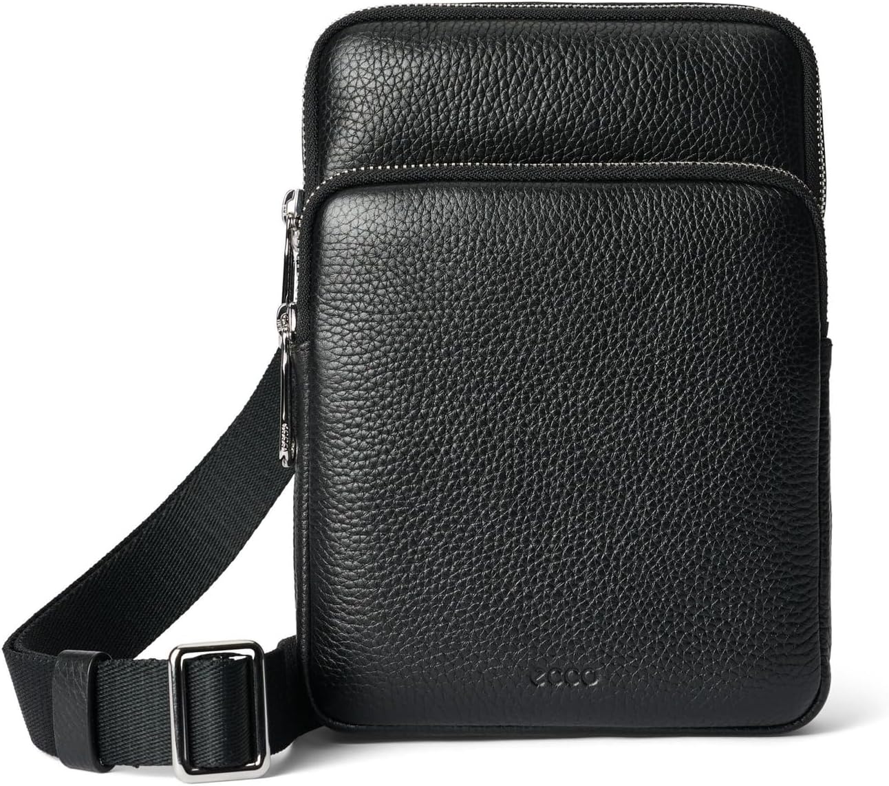 

Сумка кросс-боди ECCO Flat Pouch, цвет Black Pebbled Leather