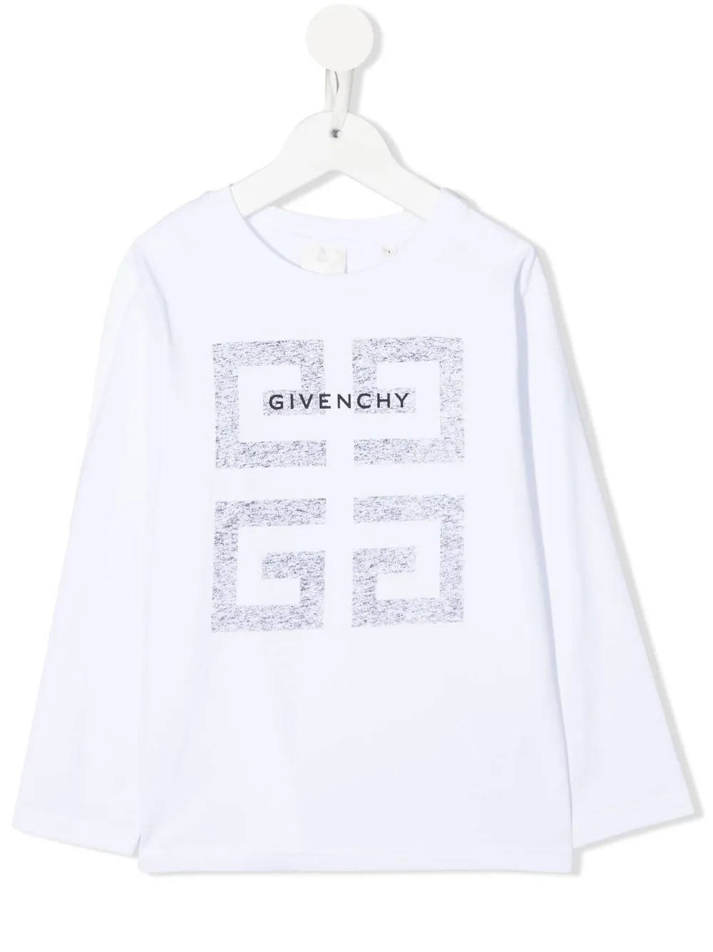 Футболка оверсайз с логотипом Givenchy Kids, белый