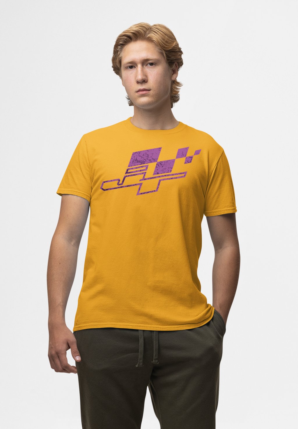 

Футболка с принтом JT RACING LOGO Henry Tiger, золотой