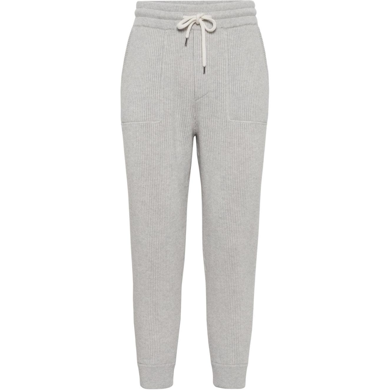 

Кашемировые спортивные брюки Brunello Cucinelli, светло-серый