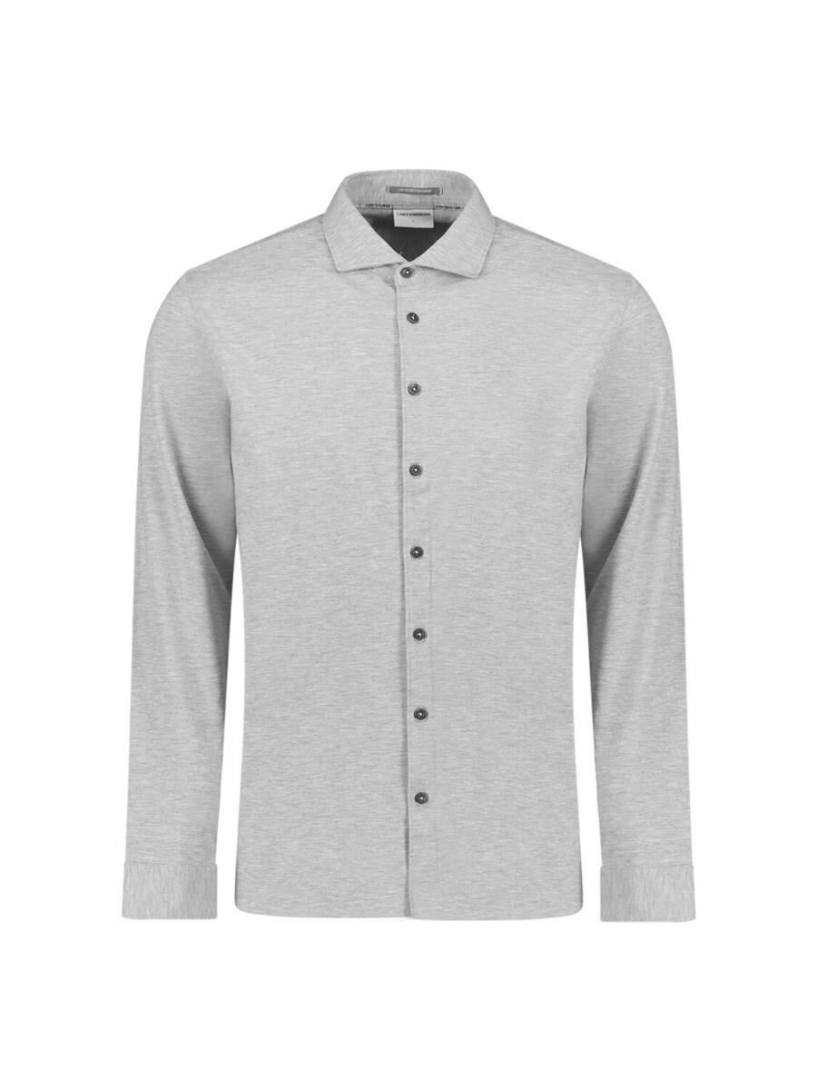 

Рубашка на пуговицах классического кроя No Excess, mottled grey