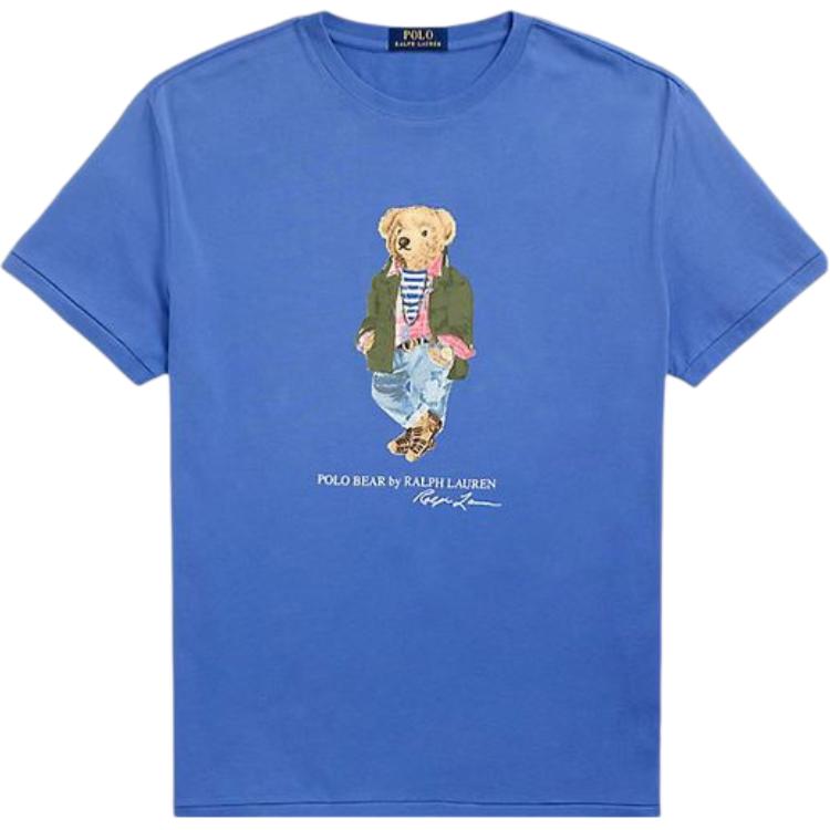 Классическая футболка с медведем Polo Polo Ralph Lauren, синий — фото 3