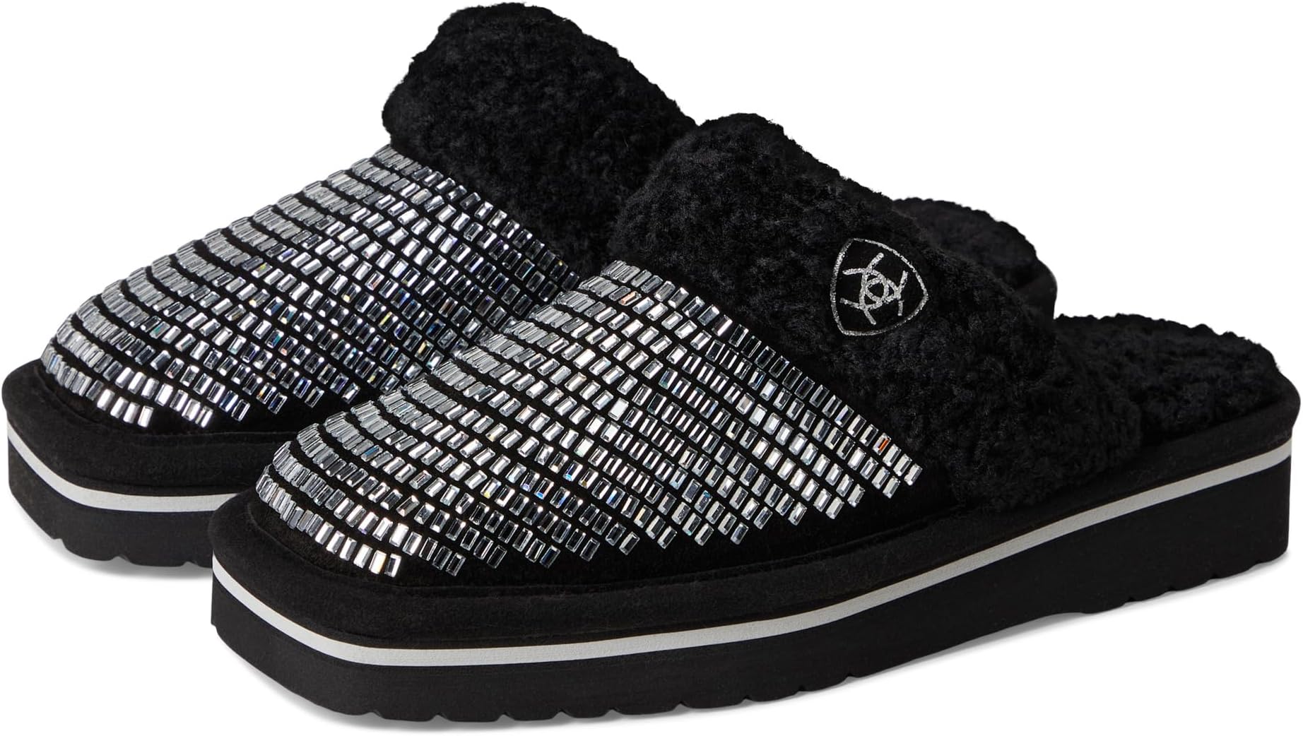 Тапочки Ariat Women's Jackie Square Toe Exotic Platform, Dazzle Black