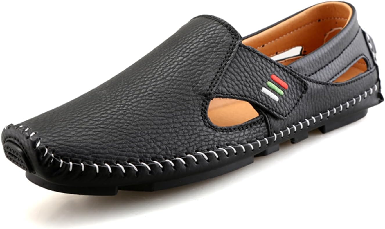 

Мужские лоферы Повседневная обувь Слипоны Лоферы с отверстием для монеты Резиновая подошва Мягкие балетки Мокасины Abborora, черный