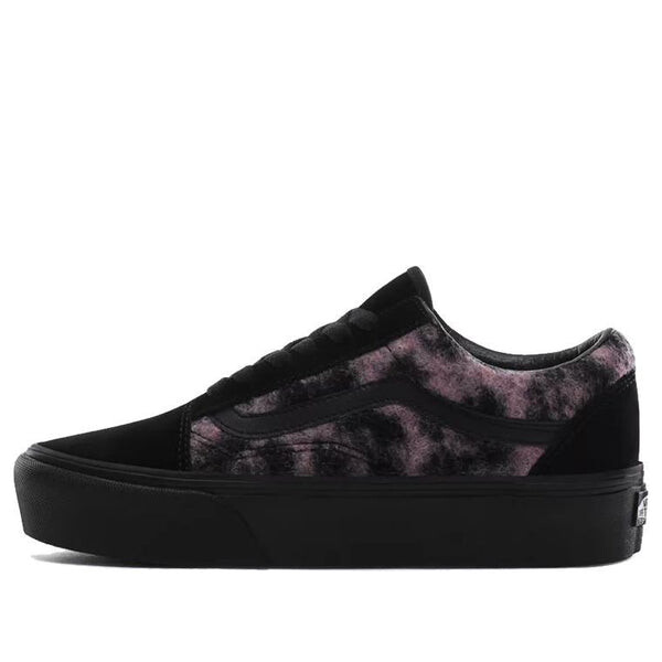 

Кроссовки mix leopard old skool platform black/purple pink Vans, черный