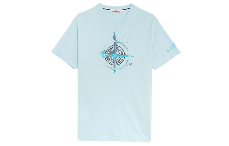 

STONE ISLAND Мужская футболка, цвет Blue