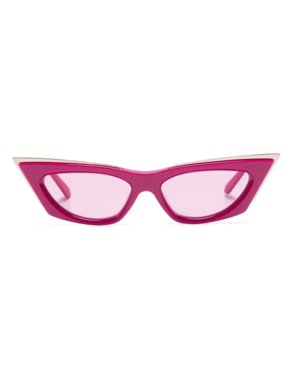 

Valentino Eyewear солнцезащитные очки V-Goldcut в оправе 'кошачий глаз', розовый