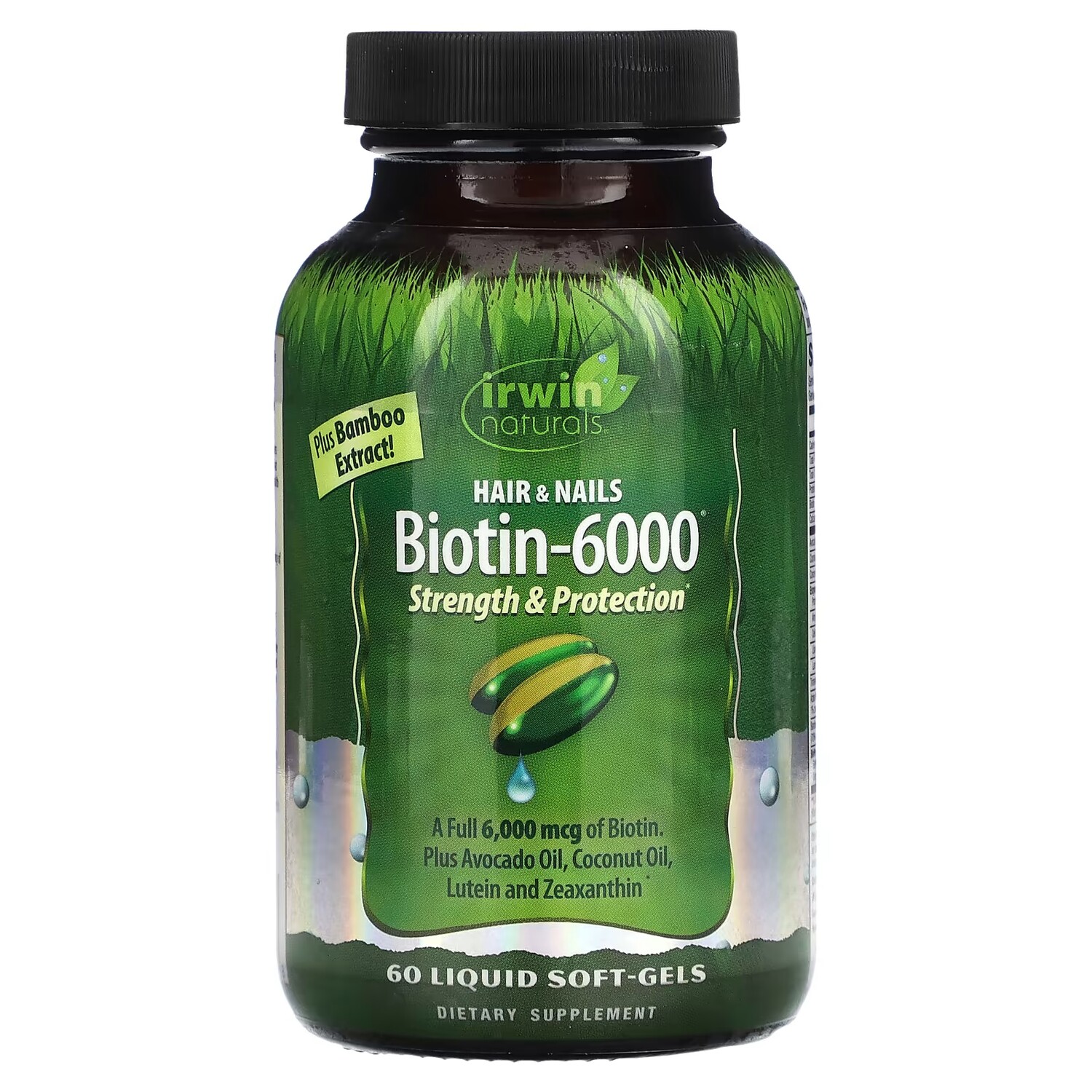 

Биотин-6000 Irwin Naturals, 60 мягких капсул