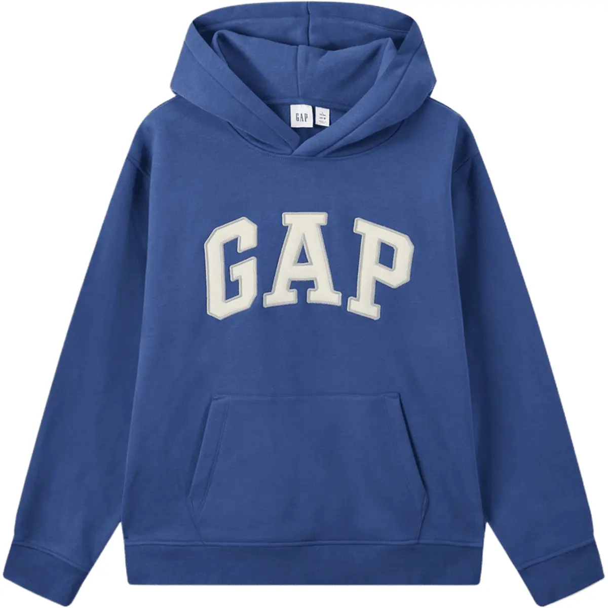 Толстовки мужские с капюшоном, средней плотности ткани, другие GAP, светлый серый (offset print) — фото 4