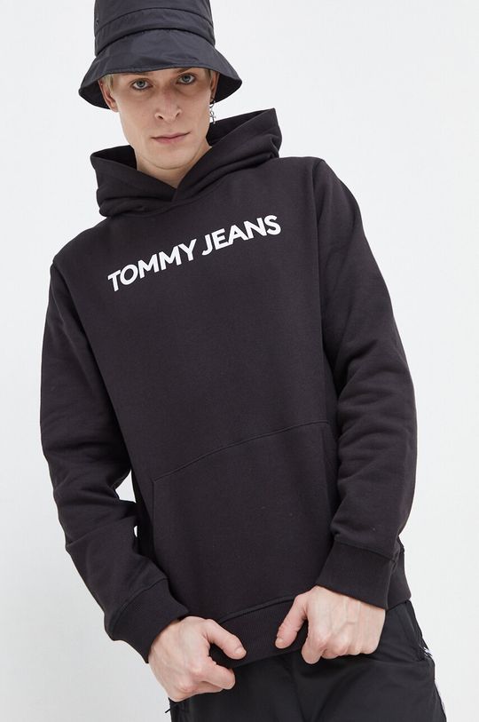 

Хлопковая толстовка Tommy Jeans, черный