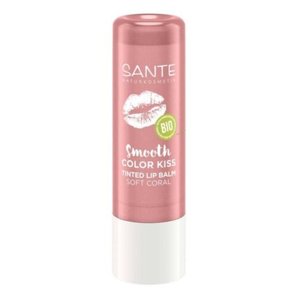 

Оттеночный бальзам для губ Smooth Color Kiss 01 Мягкий коралл 4,8 г Sante