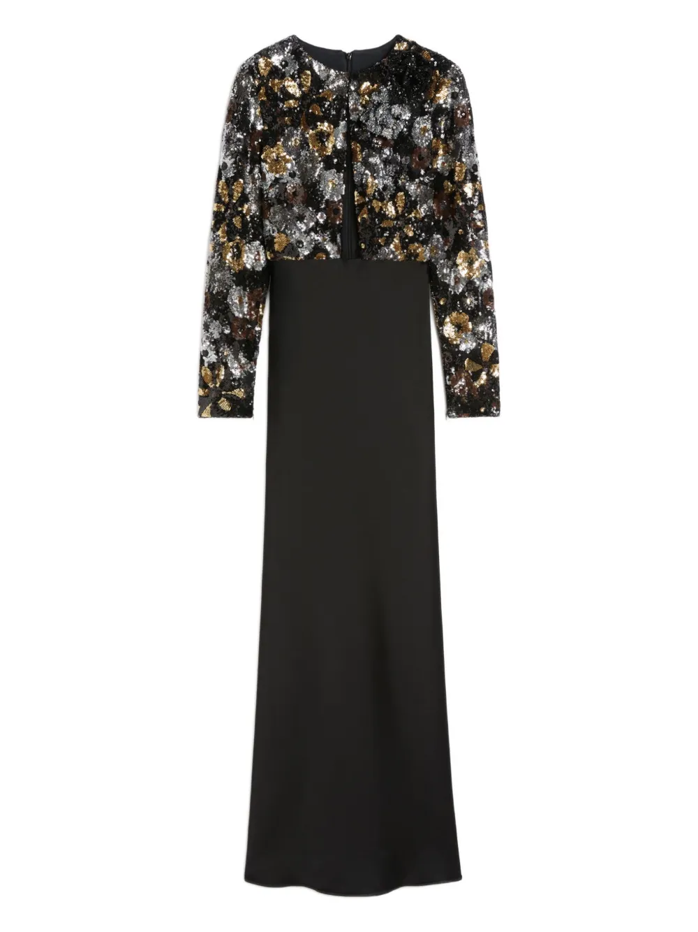 

Макси-платье с украшением из пайеток Max Mara, черный