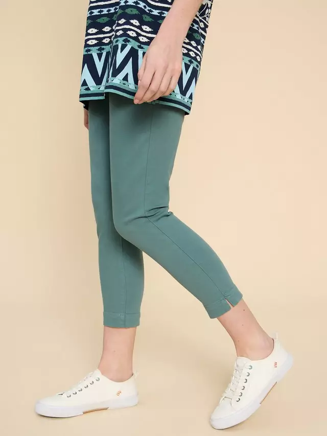 

Джинсы White Stuff Janey Cropped Jeggings, цвет mid/teal