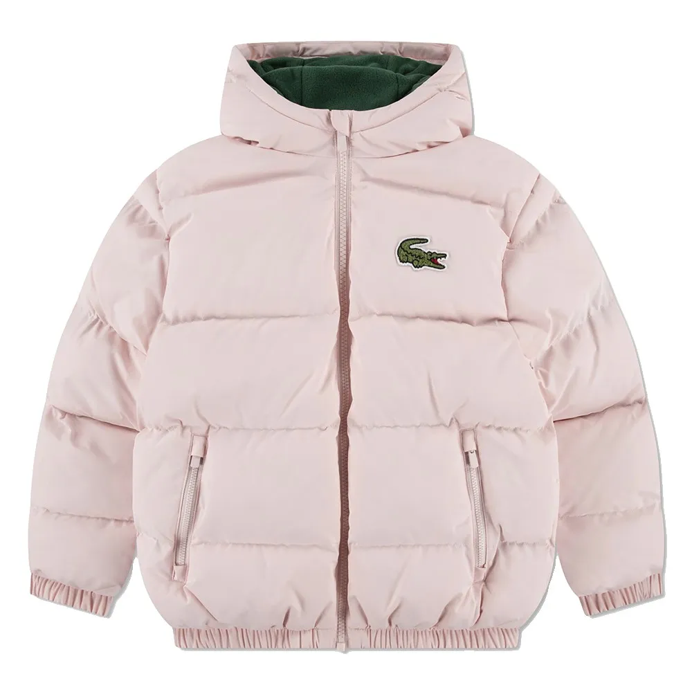 Детская пуховая куртка Lacoste Core Lacoste kids, розовый