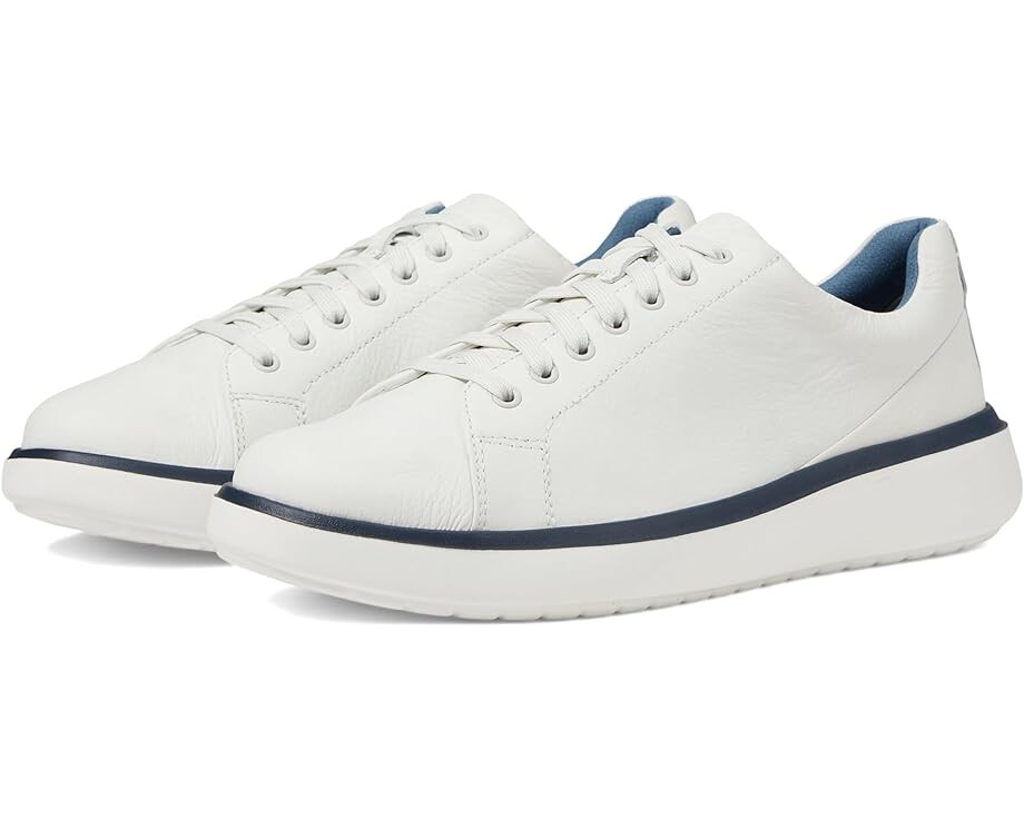 

Кроссовки Johnston & Murphy Oasis Lace-To-Toe, цвет White Full Grain, Серый, Кроссовки Johnston & Murphy Oasis Lace-To-Toe, цвет White Full Grain
