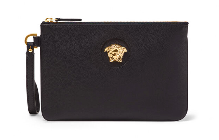 

VERSACE Кошелек-клатч La Medusa из коровьей кожи, женский, черный, стандартный