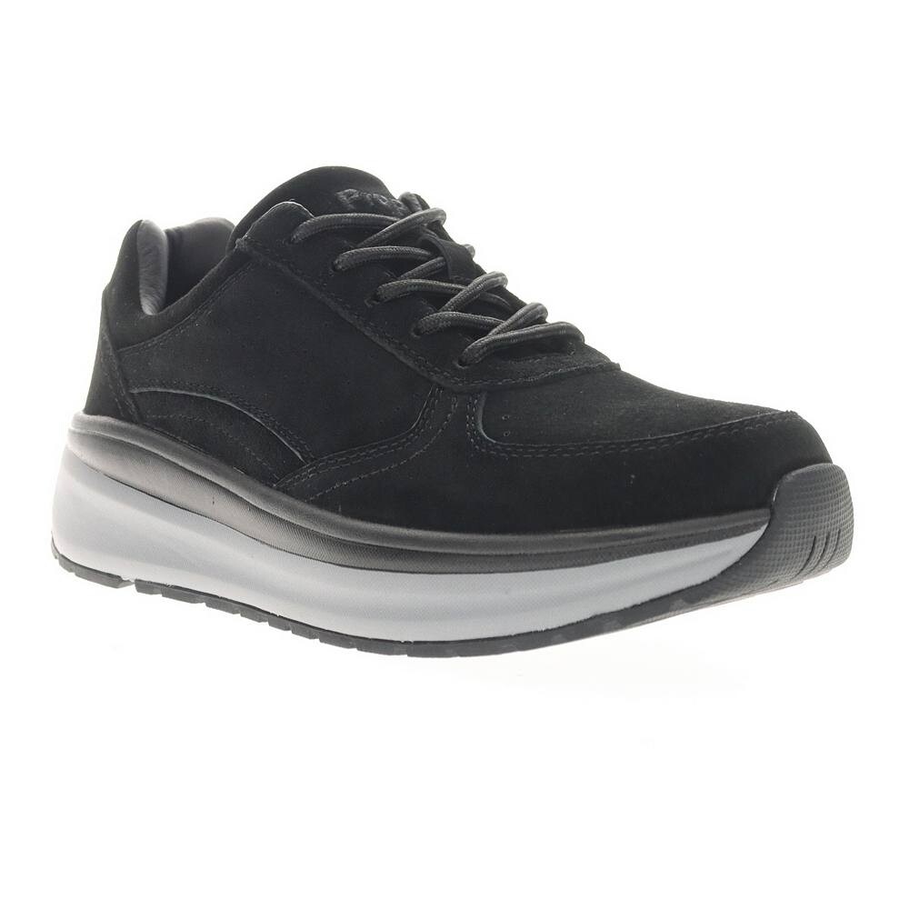 Женские кожаные кроссовки Propet Ultima, цвет Black Suede