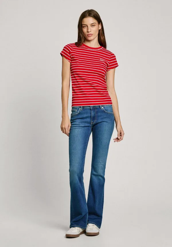 

Футболка с принтом "мерибель" Pepe Jeans, Red, Красный, Футболка с принтом "мерибель" Pepe Jeans, Red