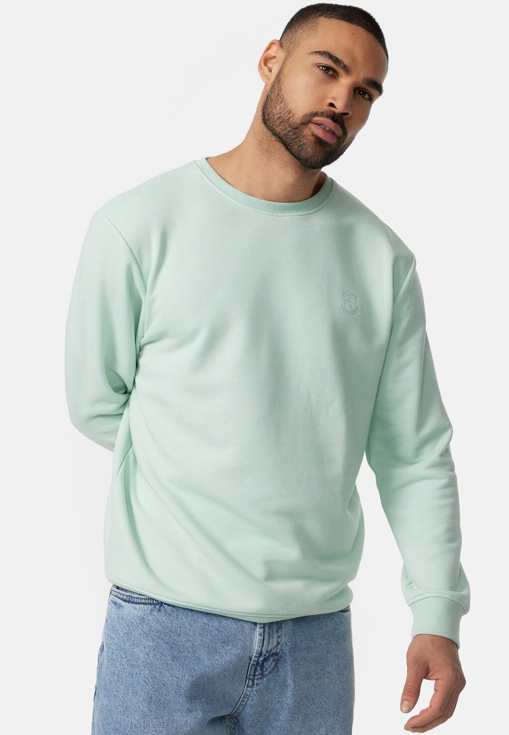 

Свитшот Holt INDICODE JEANS, синий металлик