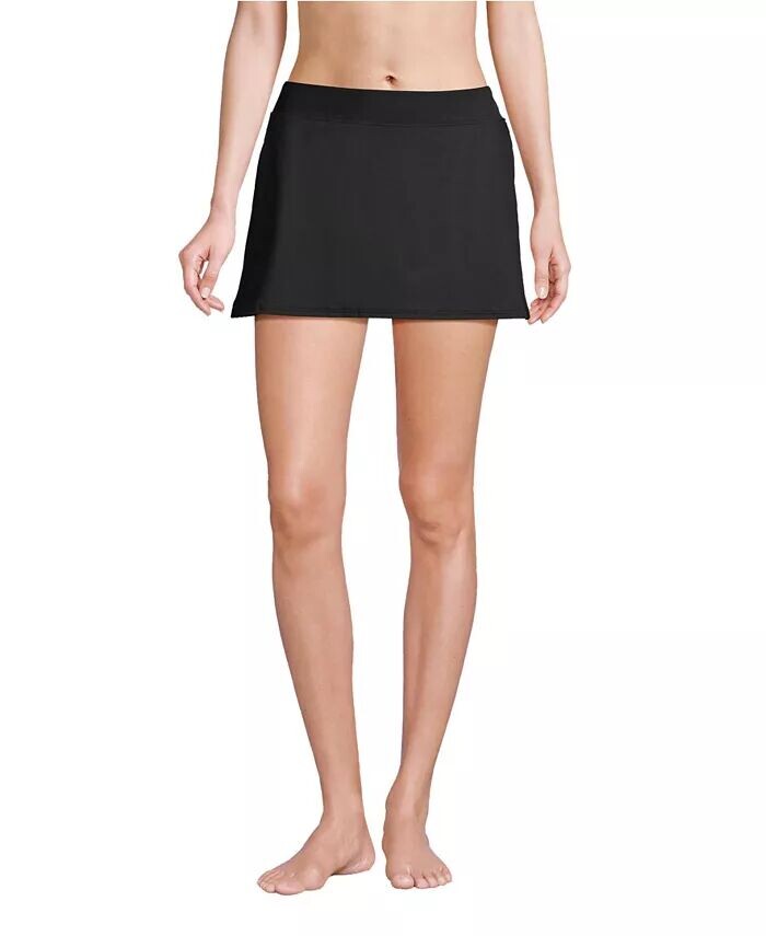 

Юбка для плавания Petite Плавки Lands' End, черный