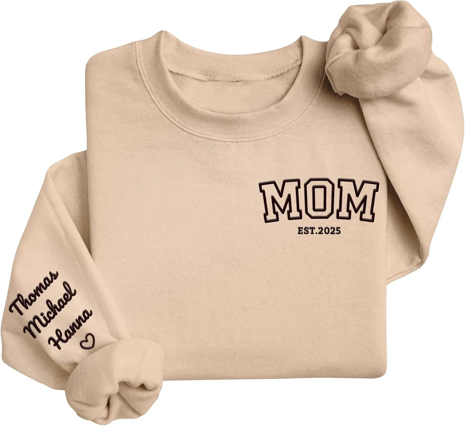 

Персонализированный свитшот с вышивкой имени на рукаве Savilediy