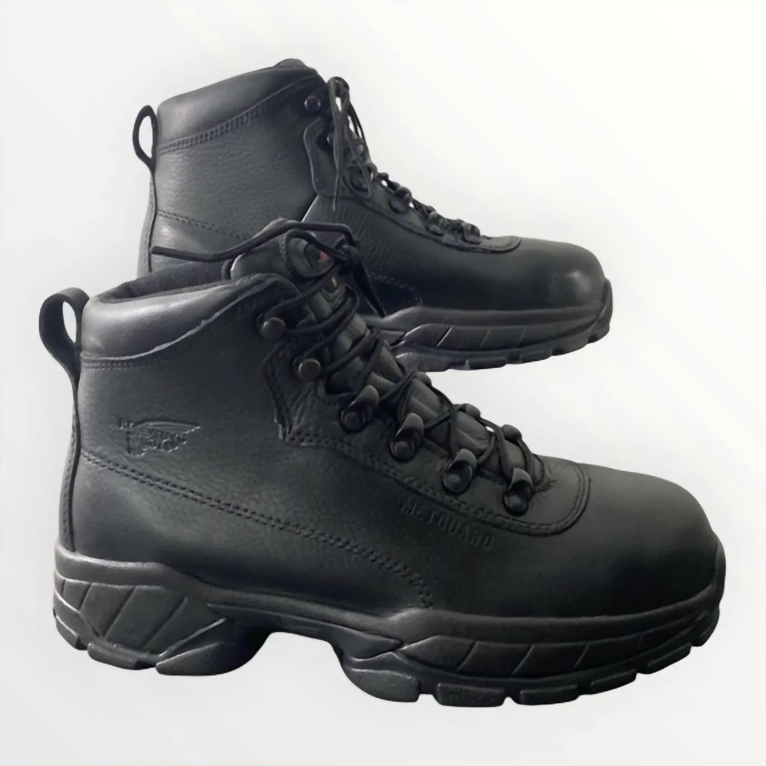 Red Wing Shoes Мужские кожаные рабочие ботинки Metguard черного цвета