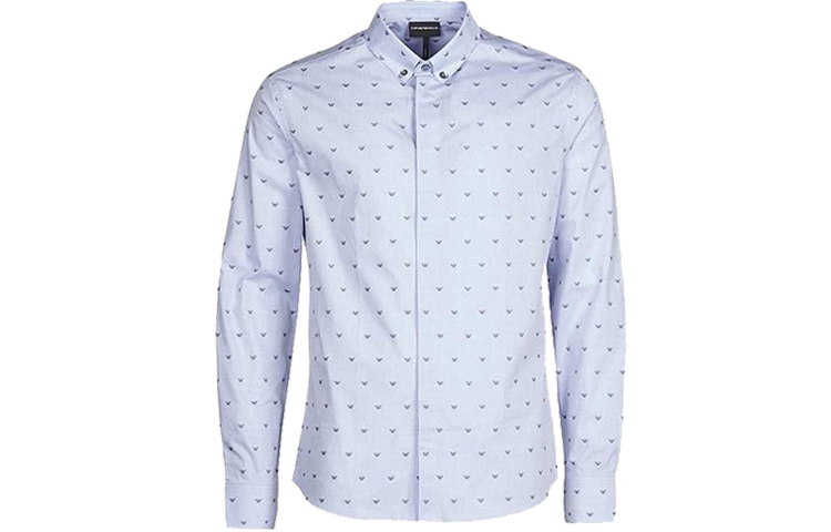 

EMPORIO ARMANI Мужская синяя рубашка