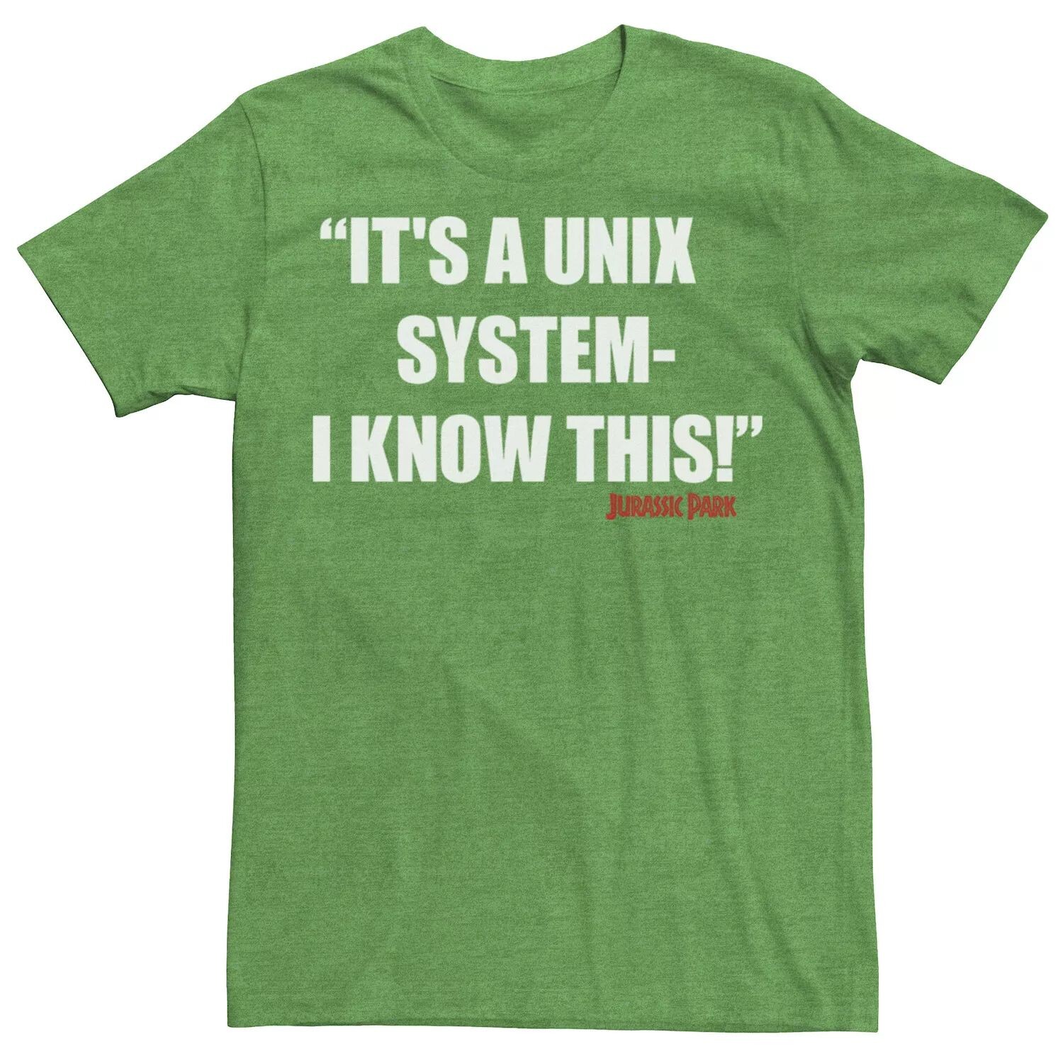 

Мужская футболка «Парк Юрского периода» с системой Unix Licensed Character