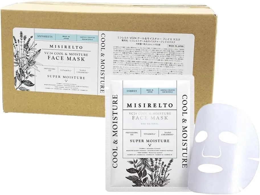 Маска для лица — Увлажняющая MISIRELTO VC24 Cool & Moisture, , гиалуроновая кислота