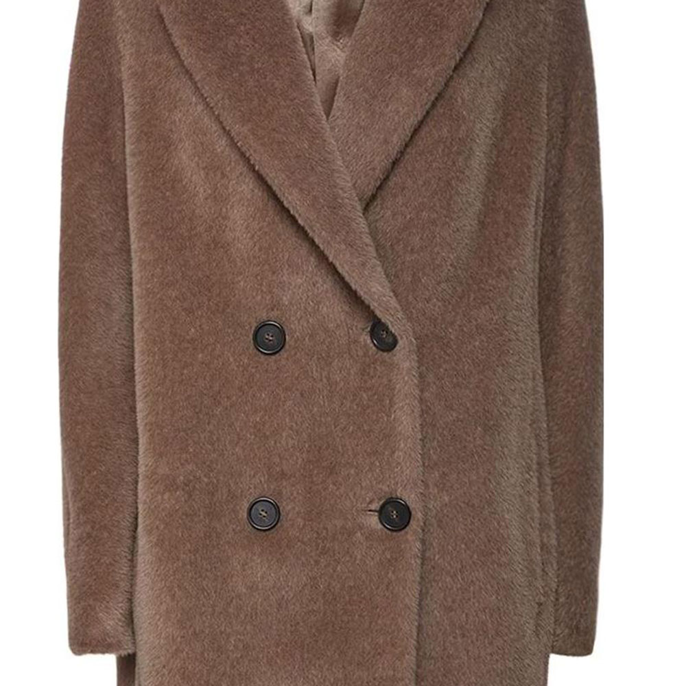 

Двубортное пальто с длинными рукавами 'S MAX MARA, Коричневый