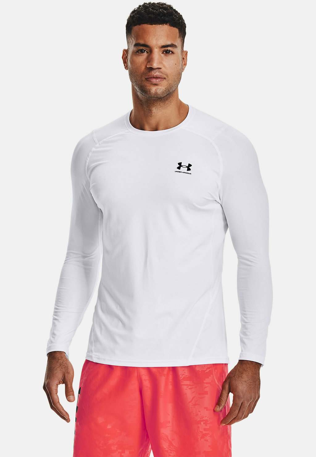 

Рубашка с длинным рукавом Under Armour HG FITTED LS, цвет White, Серый, Рубашка с длинным рукавом Under Armour HG FITTED LS, цвет White