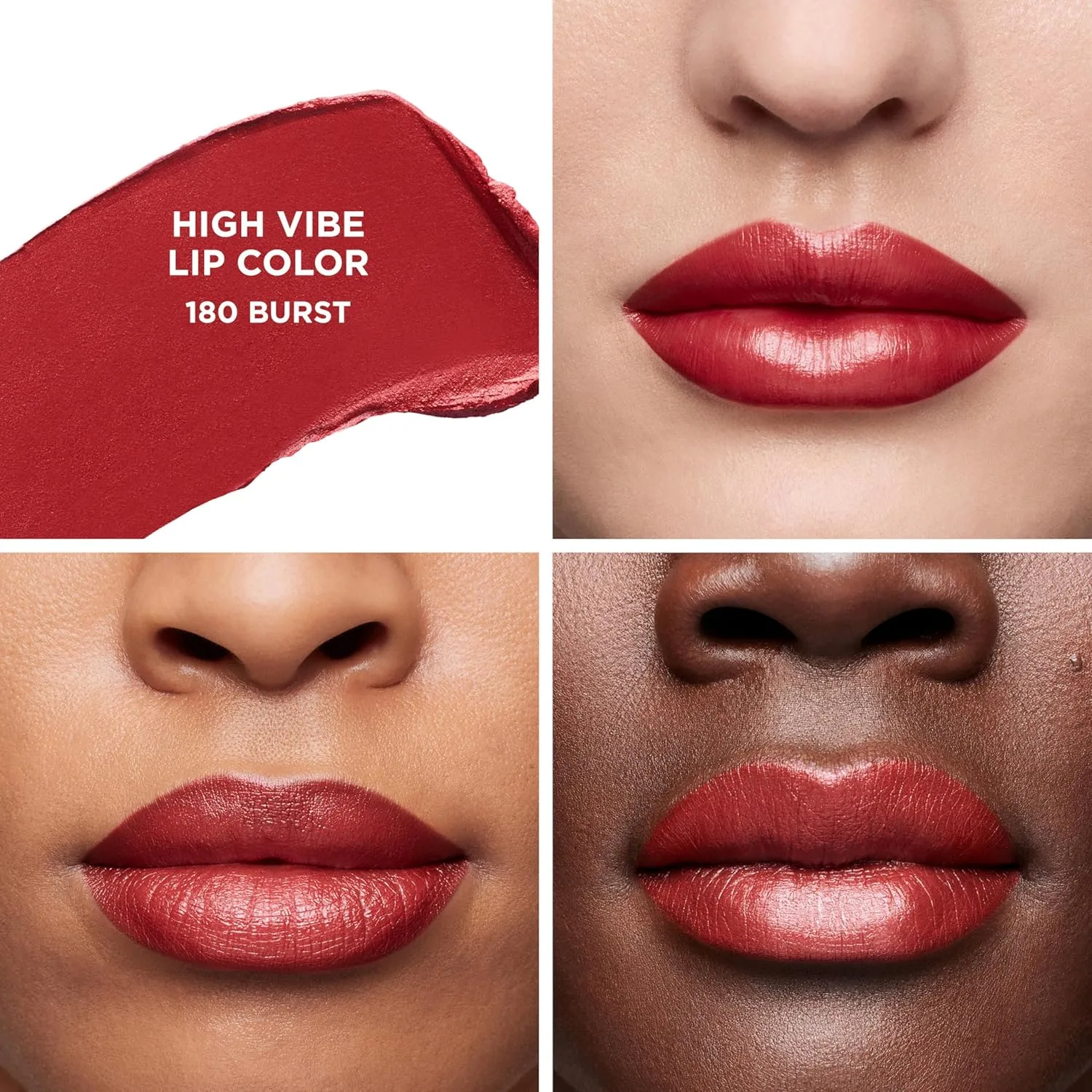 Помада Laura Mercier High Vibe Lip Color, стойкая до 6 часов, легкая и комфортная, не сушит губы, увлажняющая, придает сияние., 180 Burst - Vivid Burgundy — фото 3