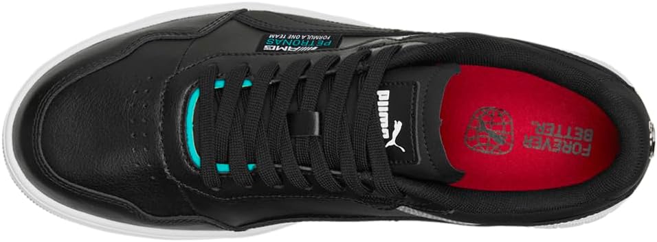 Мужские кроссовки PUMA Mercedes AMG Petronas F1 Court Ultra на шнуровке - черные — фото 4