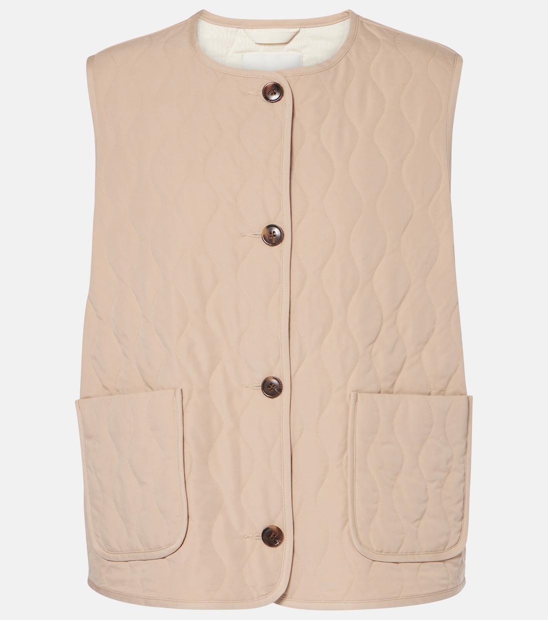 

Стеганый жилет из твила Karla Varley, Light Taupe